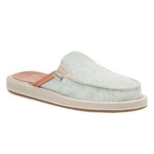 New ▶️ Sanuk ◀️ We Got Your Back St Surfrider. Slip on Aqua Wave. Size 7
